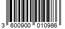 Barcode 3600900010986