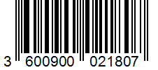 Barcode 3600900021807