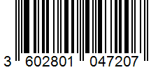Barcode 3602801047207