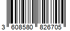 Barcode 3608580826705