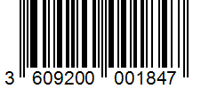 Barcode 3609200001847