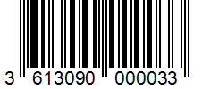 Barcode 3613090000033