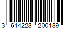 EAN Barcode for 3614228200189