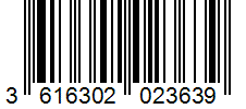 EAN Barcode for 3616302023639