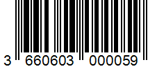 Barcode 3660603000059