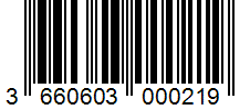 Barcode 3660603000219