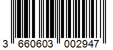 Barcode 3660603002947