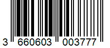 Barcode 3660603003777