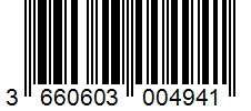 Barcode 3660603004941