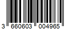 Barcode 3660603004965