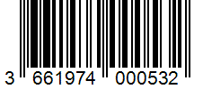 Barcode 3661974000532