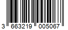 Barcode 3663219005067