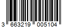 Barcode 3663219005104