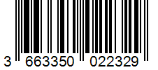 Barcode 3663350022329