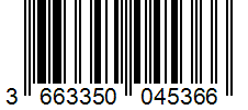 Barcode 3663350045366