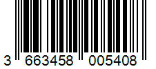 Barcode 3663458005408