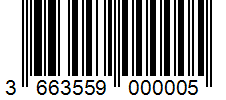 Barcode 3663559000005