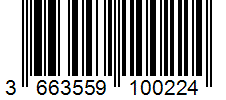Barcode 3663559100224