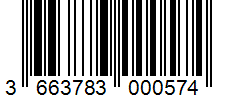 Barcode 3663783000574