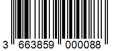 Barcode 3663859000088