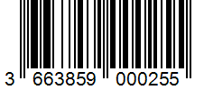 Barcode 3663859000255