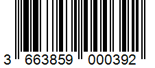 Barcode 3663859000392