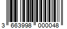 Barcode 3663998000048