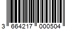 Barcode 3664217000504