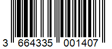 Barcode 3664335001407