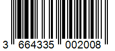 Barcode 3664335002008