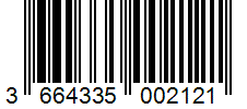 Barcode 3664335002121
