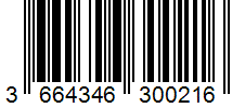 Barcode 3664346300216