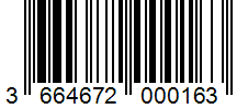 Barcode 3664672000163