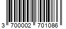 Barcode 3700002701086