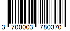 Barcode 3700003780370