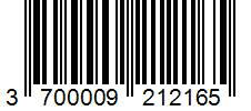 Barcode 3700009212165