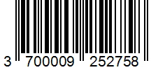 Barcode 3700009252758