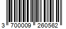 Barcode 3700009260562