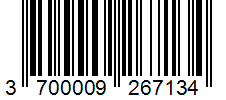 Barcode 3700009267134