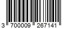 Barcode 3700009267141