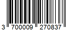 Barcode 3700009270837