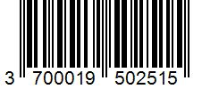 Barcode 3700019502515
