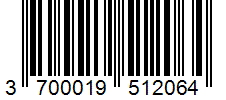 Barcode 3700019512064