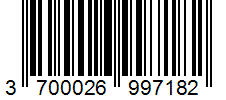 Barcode 3700026997182