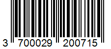 Barcode 3700029200715