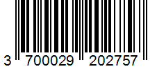 Barcode 3700029202757