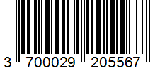 Barcode 3700029205567