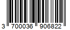 Barcode 3700036906822