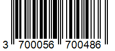 Barcode 3700056700486