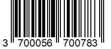 Barcode 3700056700783